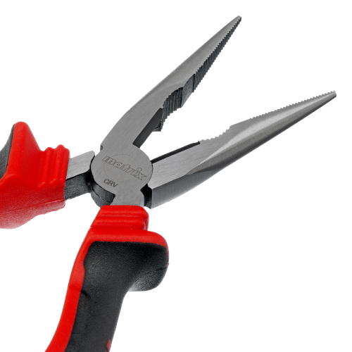 Длинногубцы прямые, 180 мм, хром-ванадий, двухкомпонентные рукоятки Matrix по ценам производителя в Екатеринбурге с доставкой по всей России
