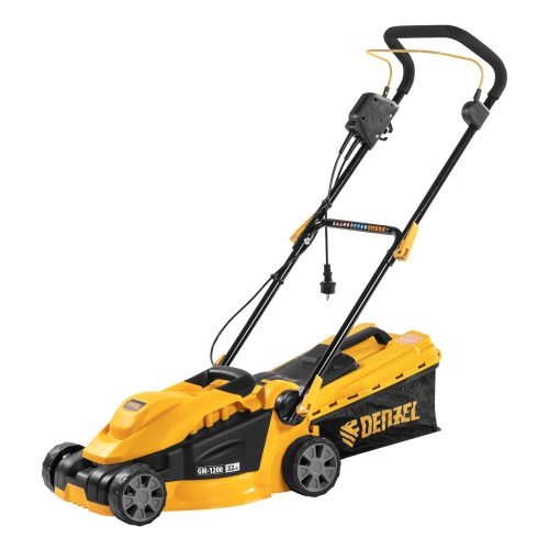 Газонокосилка электрическая GM-1200, 1200 Вт, ширина 32 см, 3 уровня, травосборник 25 л. Denzel по ценам производителя в Екатеринбурге с доставкой по всей России
