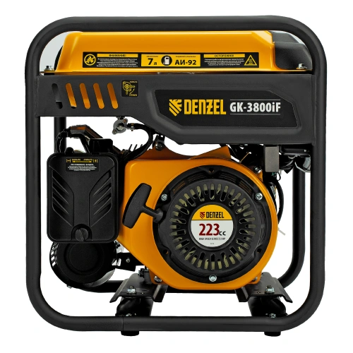 Генератор инверторный GK-3800iF, 3,8 кВт, 230 В, ручной старт DENZEL по ценам производителя в Екатеринбурге с доставкой по всей России