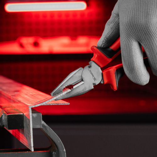 Плоскогубцы Nickel, 180 мм, никелированные, двухкомпонентные рукоятки Matrix по ценам производителя в Екатеринбурге с доставкой по всей России