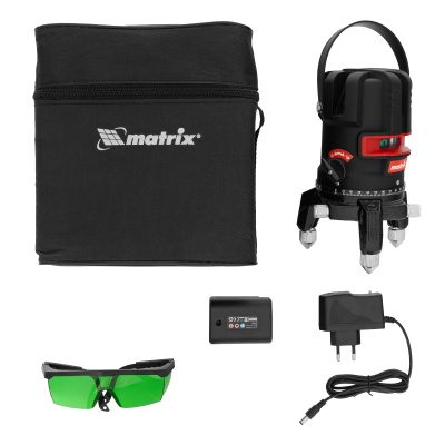 Лазерный уровень ML 06 Green, 30 м, 520 нм, аккумулятор Li 2800 мАч, резьба 5/8" Matrix по ценам производителя в Екатеринбурге с доставкой по всей России