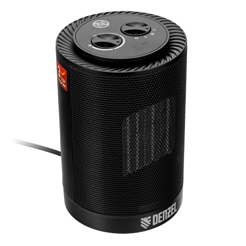 Тепловентилятор керамический DTFC-1200S, вращение, 3 реж., вент., нагрев 600/1200 Вт Denzel по ценам производителя в Екатеринбурге с доставкой по всей России