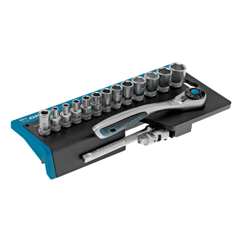 Набор торцевых головок, трещотка 120 зубьев, 1/4", CrV, 36 предметов Gross по ценам производителя в Екатеринбурге с доставкой по всей России