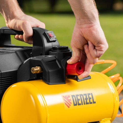 Компрессор  DLS750/6 безмасляный малошумный 750 Вт, 140 л/мин,ресивер 6 л Denzel по ценам производителя в Екатеринбурге с доставкой по всей России