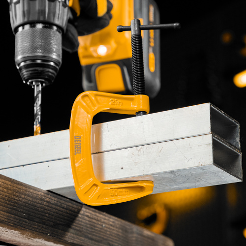 Струбцина G-образная, усиленная, 50 мм Denzel по ценам производителя в Екатеринбурге с доставкой по всей России