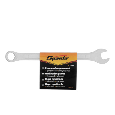 Ключ комбинированный, 7 мм, хромированный Sparta по ценам производителя в Екатеринбурге с доставкой по всей России