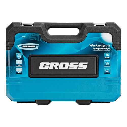 Набор инструментов, 1/4", 1/2", CrV, 120 зубьев, 76 предметов Gross по ценам производителя в Екатеринбурге с доставкой по всей России