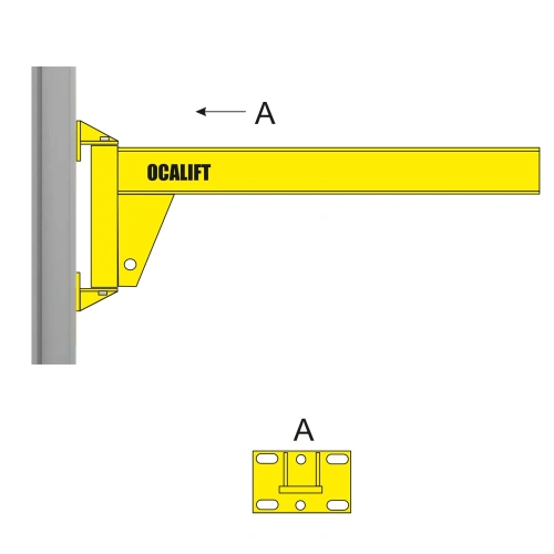 Кран консольный настенный ККР OCALIFT 1т стрела 3м двутавр по ценам производителя в Екатеринбурге с доставкой по всей России