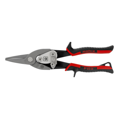 Ножницы по металлу, 250 мм, прямой рез, сталь CRMO, двухкомпонентные рукоятки, PRO Matrix по ценам производителя в Екатеринбурге с доставкой по всей России