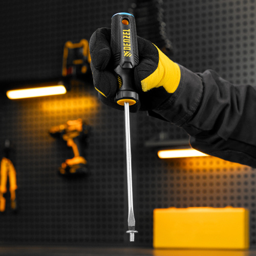 Отвертка, SL6x150 мм, S2, 3к рукоятка Denzel по ценам производителя в Екатеринбурге с доставкой по всей России