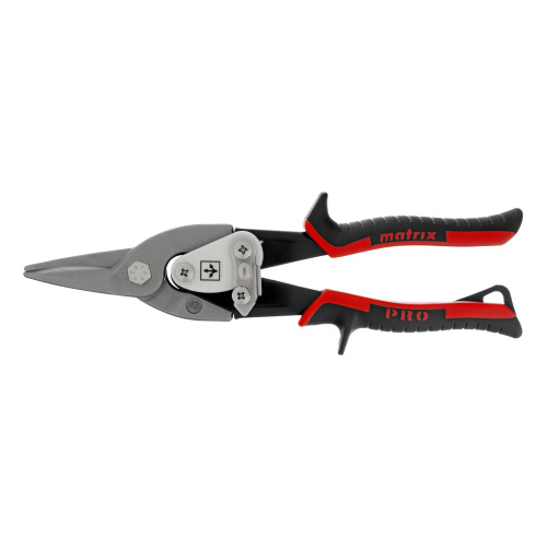 Ножницы по металлу, 250 мм, прямой рез, сталь CRMO, двухкомпонентные рукоятки, PRO Matrix по ценам производителя в Екатеринбурге с доставкой по всей России