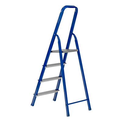 Стремянка, 4 ступени, стальной профиль, алюминиевые ступени Сибртех по ценам производителя в Екатеринбурге с доставкой по всей России