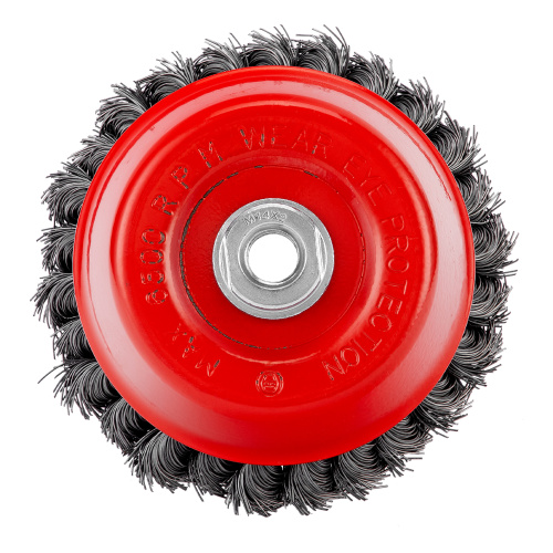 Щетка для УШМ, 125 мм, М14, "чашка", двухрядная, крученая проволока 0.5 мм Matrix по ценам производителя в Екатеринбурге с доставкой по всей России