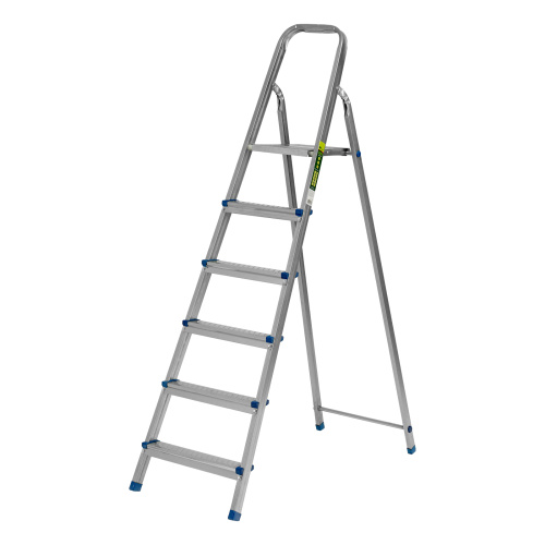 Стремянка, 6 ступеней, стальная, оцинкованная Сибртех по ценам производителя в Екатеринбурге с доставкой по всей России