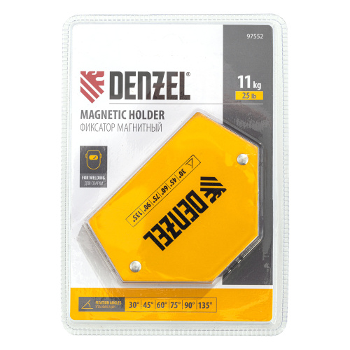 Фиксатор магнитный для сварочных работ усилие 25 LB, 30х45х60х75х90х135 град. Denzel по ценам производителя в Екатеринбурге с доставкой по всей России
