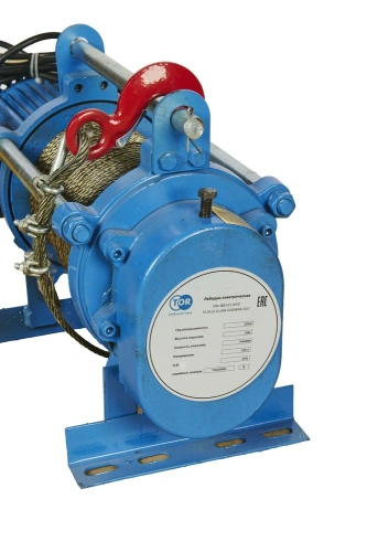 Лебедка электрическая  500 кг  70 м с канатом 220 В TOR KCD по ценам производителя в Екатеринбурге с доставкой по всей России