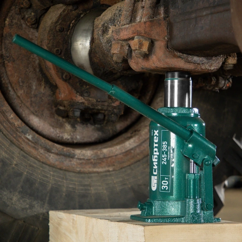 Домкрат гидравлический бутылочный, 30 т, 245-385 мм Сибртех по ценам производителя в Екатеринбурге с доставкой по всей России