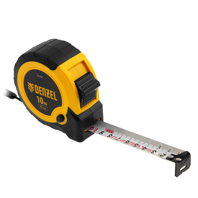 Рулетка 10м х 25мм, двухкомп. корпус, кнопка-пауза Denzel по ценам производителя в Екатеринбурге с доставкой по всей России