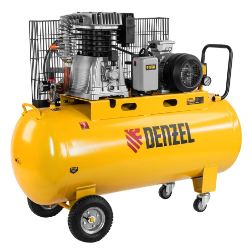 Компрессор воздушный, ременный привод BCI4000-T/200, 4.0 кВт, 200 литров, 690 л/мин Denzel по ценам производителя в Екатеринбурге с доставкой по всей России