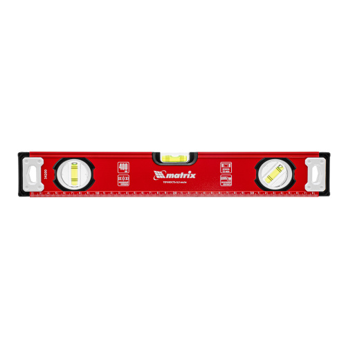 Уровень алюминиевый, фрезерованный, 3 глазка, 400 мм Matrix по ценам производителя в Екатеринбурге с доставкой по всей России