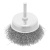 Щетка для дрели, 75 мм, "чашка" со шпилькой, витая проволока Сибртех по ценам производителя в Екатеринбурге с доставкой по всей России