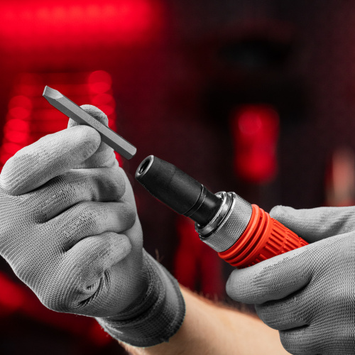 Отвертка ударно-поворотная 1/2, набор бит, 6 шт, обрезиненная ручка, пластиковый бокс Matrix по ценам производителя в Екатеринбурге с доставкой по всей России