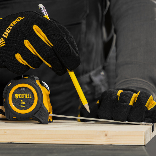 Рулетка 3м х 16мм, обрезиненный корпус, автоматическая фиксация Denzel по ценам производителя в Екатеринбурге с доставкой по всей России