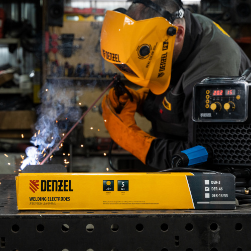 Электроды DER-46, диам. 4 мм, 5 кг, рутиловое покрытие Denzel по ценам производителя в Екатеринбурге с доставкой по всей России
