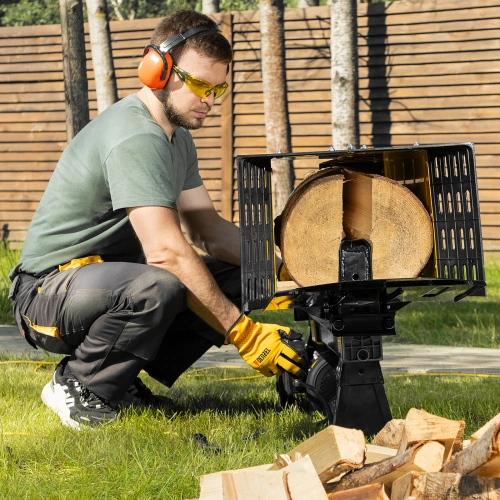 Дровокол электрический ELS7T-52, 2300 Вт, сила раскола 7т, макс. размеры полена D250 x 520 мм Denzel по ценам производителя в Екатеринбурге с доставкой по всей России