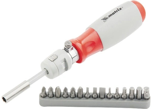 Отвертка реверсивная, телескопическая, силовой элемент под ключ, набор бит, CrV, 15 шт Matrix по ценам производителя в Екатеринбурге с доставкой по всей России