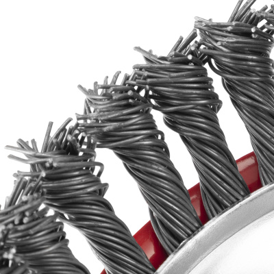 Щетка для УШМ, 125 мм, М14, "чашка", крученая проволока 0.8 мм Matrix по ценам производителя в Екатеринбурге с доставкой по всей России