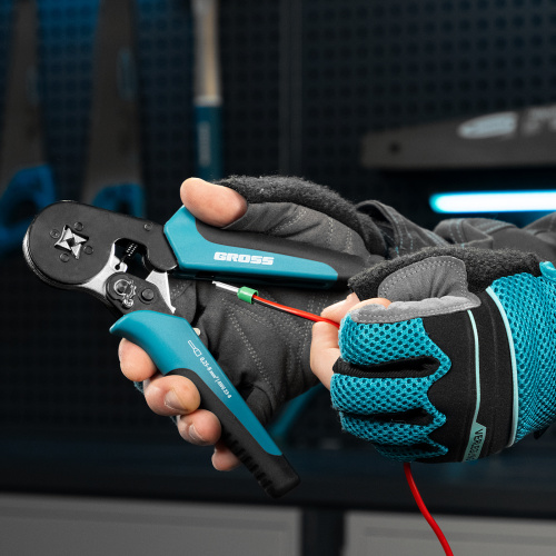 Клещи (пресс-клещи) для обжима наконечников электропроводов с сечением 0.25-8 мм2 Gross по ценам производителя в Екатеринбурге с доставкой по всей России