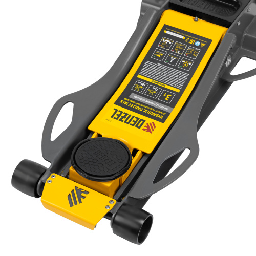 Домкрат гидравлический подкатной, 3 т, 75-500 мм, быстрый подъем, низкий подхват, проф. Denzel по ценам производителя в Екатеринбурге с доставкой по всей России