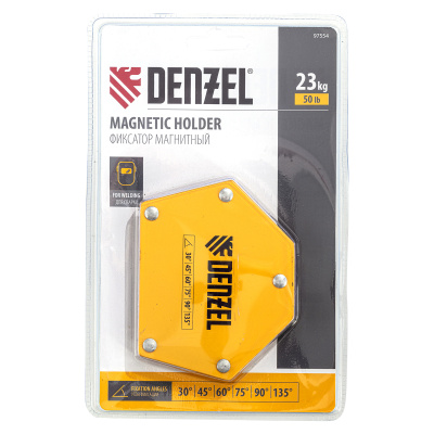Фиксатор магнитный для сварочных работ усилие 50 LB, 30х45х60х75х90х135 град. Denzel по ценам производителя в Екатеринбурге с доставкой по всей России