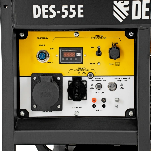Генератор дизельный DES-55E, 5,5 кВт, 230 В, 11 л, электростартер Denzel по ценам производителя в Екатеринбурге с доставкой по всей России