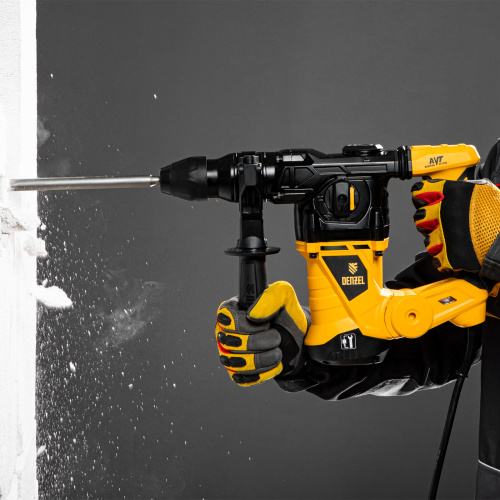 Перфоратор электрический RHV-1250-30, SDS-plus, 1250 Вт, 5 Дж, 3 плюс 1 режим Denzel по ценам производителя в Екатеринбурге с доставкой по всей России