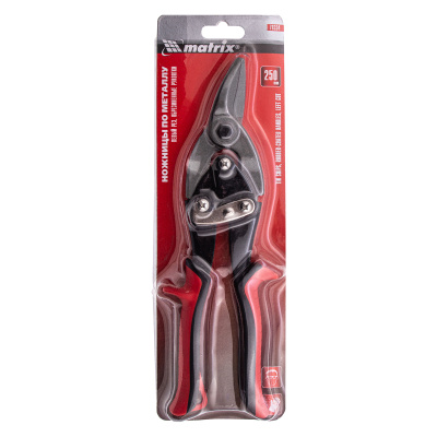 Ножницы по металлу, 250 мм, левые, обрезиненные рукоятки Matrix по ценам производителя в Екатеринбурге с доставкой по всей России