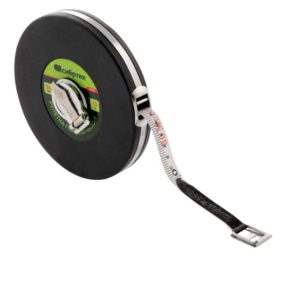 Рулетка геодезическая 30 м х 13 мм, закрытый корпус, фибергласовая лента Сибртех по ценам производителя в Екатеринбурге с доставкой по всей России