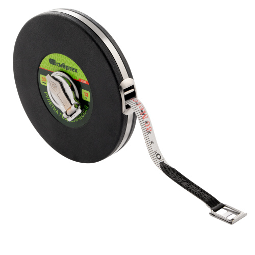 Рулетка геодезическая 30 м х 13 мм, закрытый корпус, фибергласовая лента Сибртех по ценам производителя в Екатеринбурге с доставкой по всей России