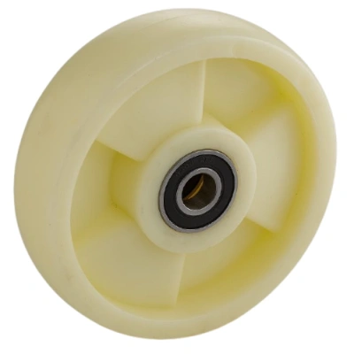 Колесо нейлоновое 180х50 мм с подшипником для тележек гидравлических BF/BF-III/DF-III/RHP/AC/DF/CW2 по ценам производителя в Екатеринбурге с доставкой по всей России
