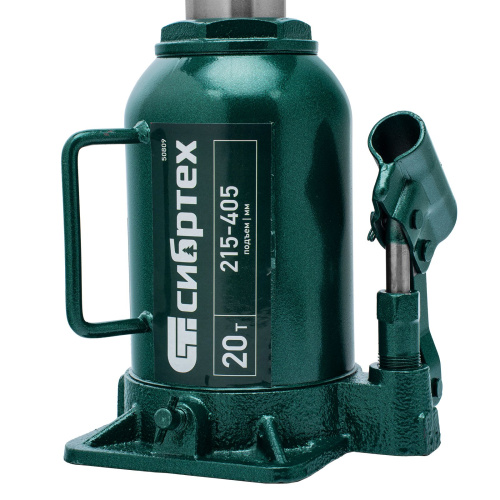 Домкрат гидравлический бутылочный, 20 т, 215-405 мм Сибртех по ценам производителя в Екатеринбурге с доставкой по всей России