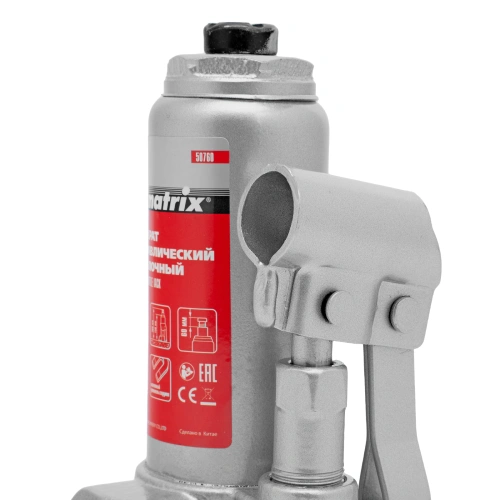 Домкрат гидравлический бутылочный, 2 т, h подъема 158-308 мм Matrix по ценам производителя в Екатеринбурге с доставкой по всей России