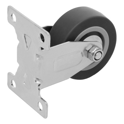 Колесо неповоротное D 50 мм, крепление  платформенное Сибртех по ценам производителя в Екатеринбурге с доставкой по всей России