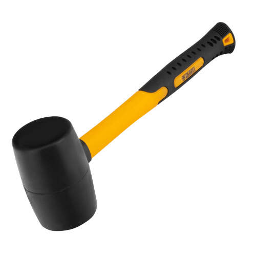 Киянка резиновая, 16 oz, черная резина, фибергласовая рукоятка Denzel по ценам производителя в Екатеринбурге с доставкой по всей России