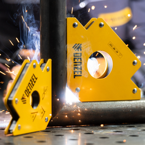 Фиксатор магнитный для сварочных работ усилие 75 LB Denzel по ценам производителя в Екатеринбурге с доставкой по всей России