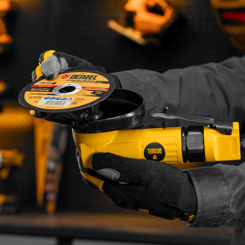 Пневматическая углошлифовальная машина AG125, 11000 об/мин, 125 мм, 186 л/мин Denzel по ценам производителя в Екатеринбурге с доставкой по всей России