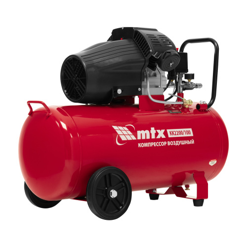 Компрессор воздушный КК-2200/100, 2,2 кВт, 350 л/мин, 100 л, прямой привод, масляный MTX по ценам производителя в Екатеринбурге с доставкой по всей России