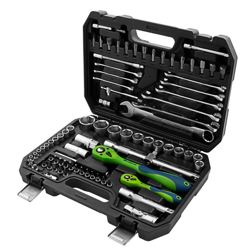 Набор инструментов 82 предмета, CrV, 1/2", 1/4" Сибртех по ценам производителя в Екатеринбурге с доставкой по всей России