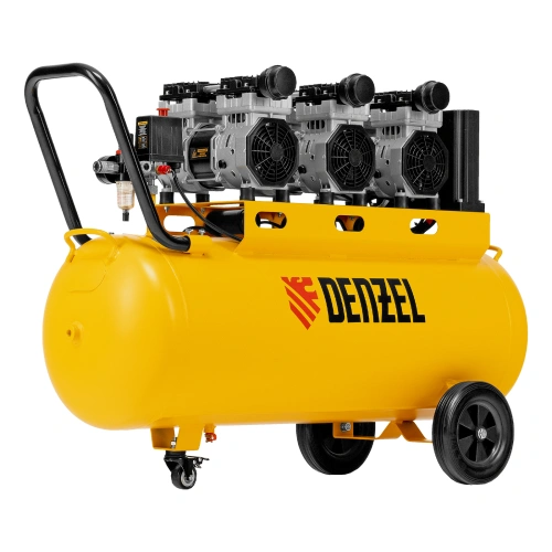 Компрессор безмасляный, малошумный  DLS 2250/100, 2250 Вт, 3x750, 100 л, 410 л/мин блок управления/ Denzel по ценам производителя в Екатеринбурге с доставкой по всей России