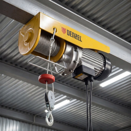 Тельфер электрический TF-800, 0.8 т, 1300 Вт, высота 12 м, 8 м/мин Denzel по ценам производителя в Екатеринбурге с доставкой по всей России